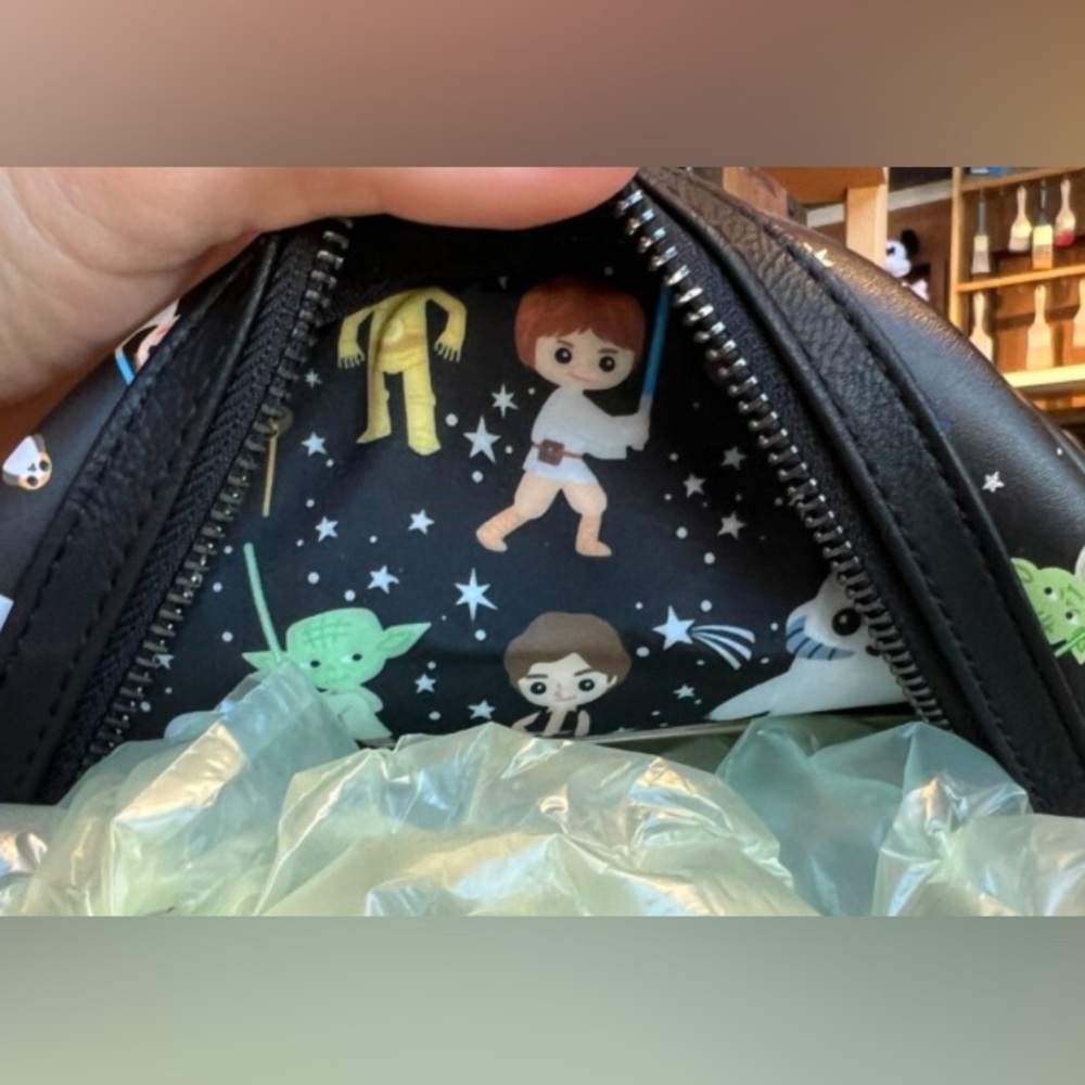 Disney Park Loungefly Star Wars Mini Backpack NWT - Picture 2 of 5